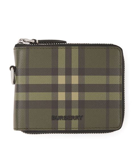 burberry heart print zip around wallet|burberry card wallet men.